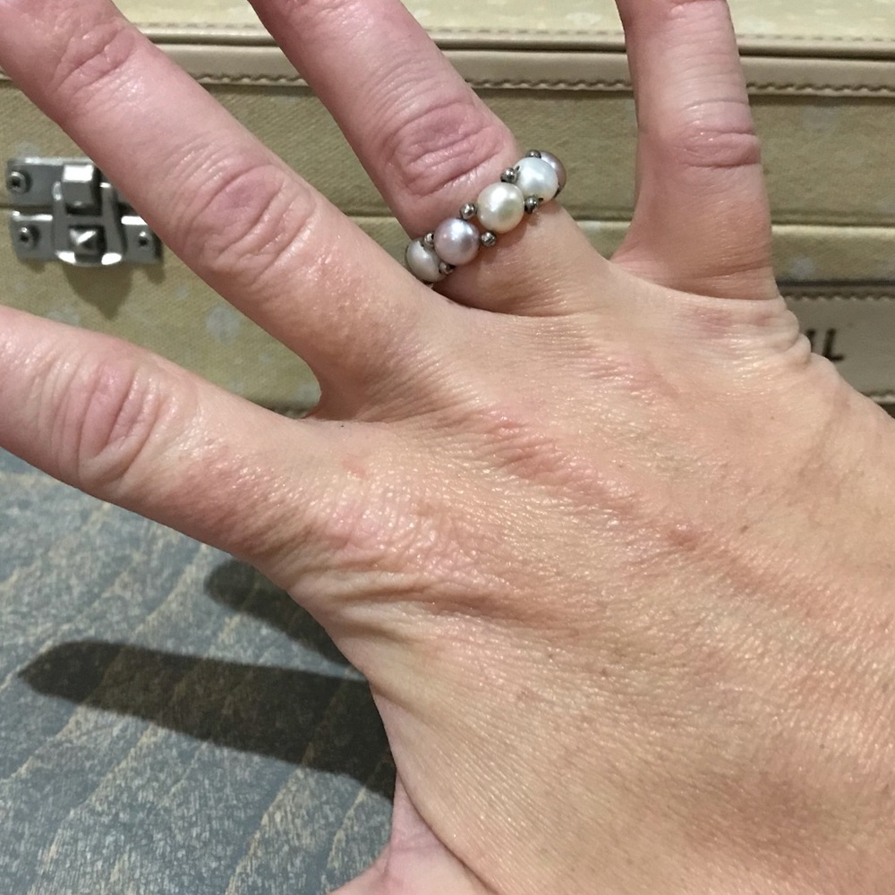 Multi Colored Pearl Ring